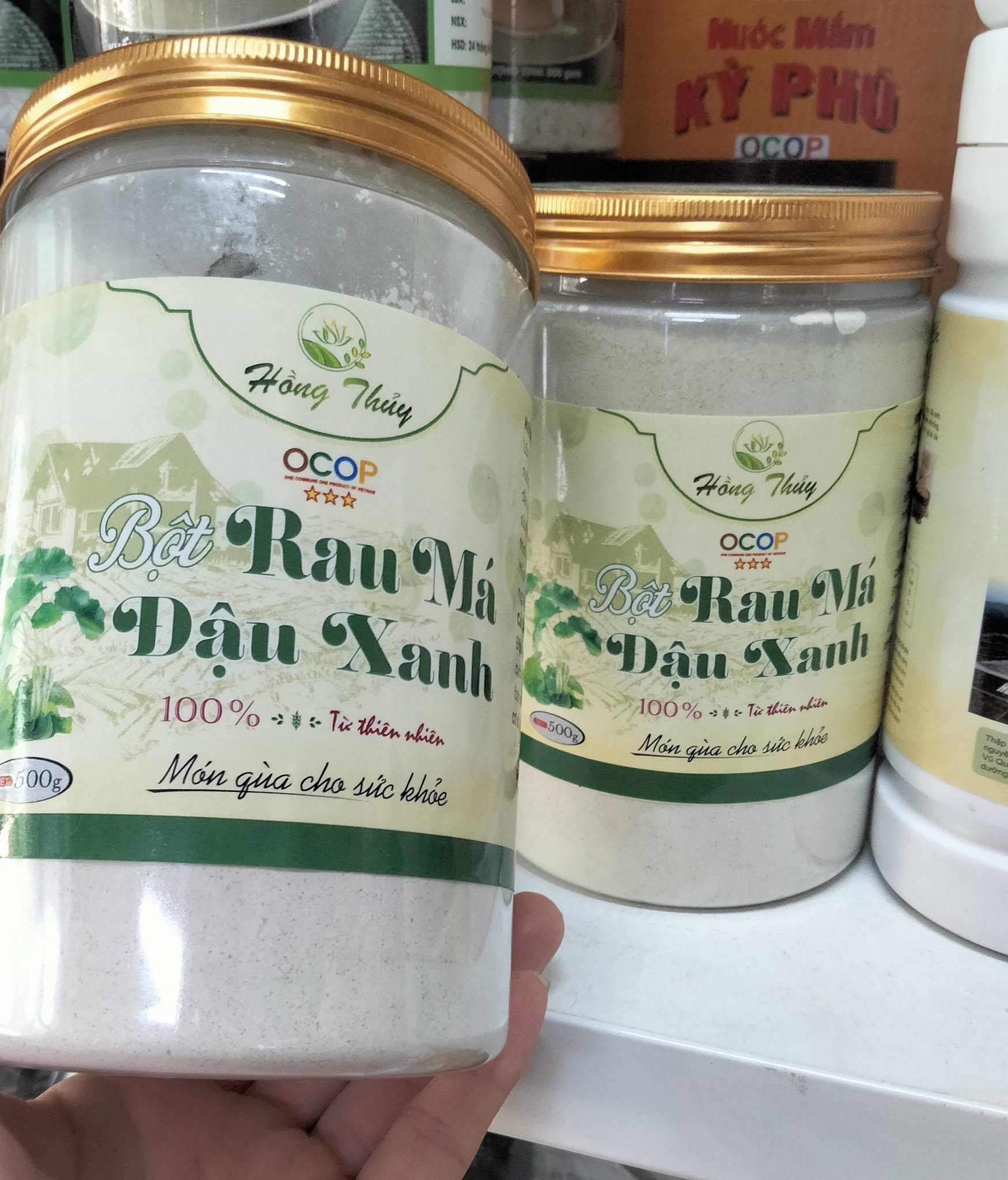 Bột rau má đậu xanh