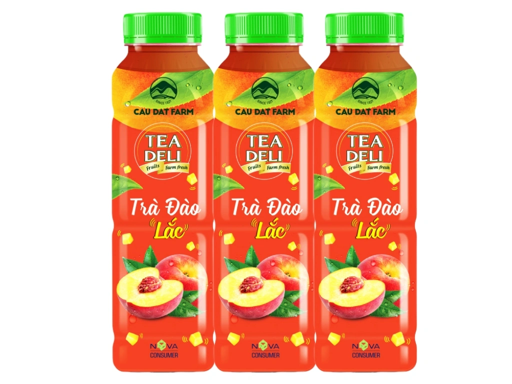 Trà đào lắc Fruit Deli