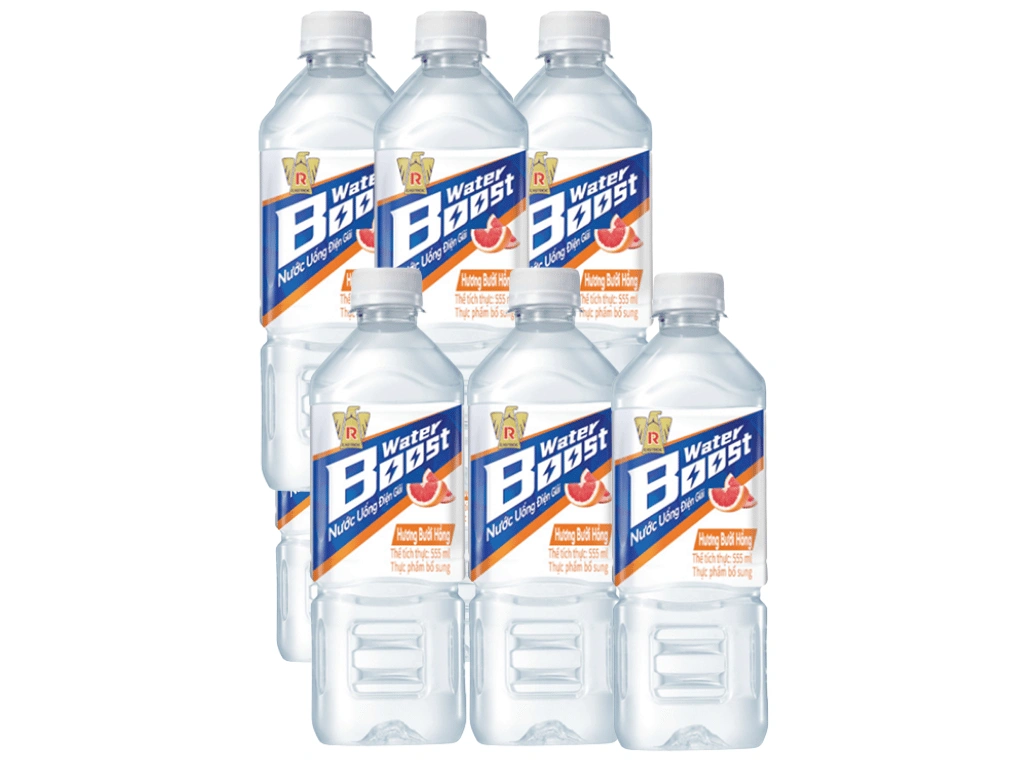Nước uống điện giải Waterboost hương bưởi hồng